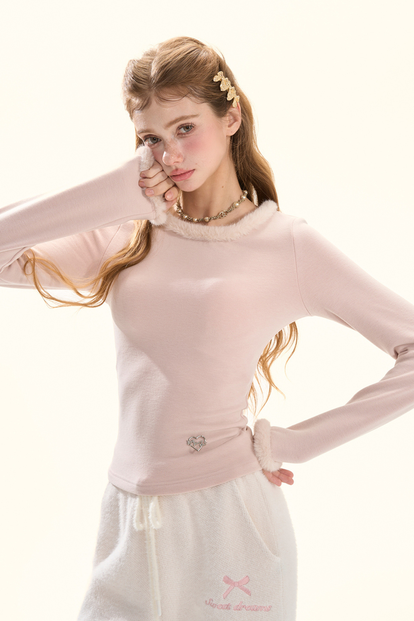 スウィートドリームファーバッグリボントップス