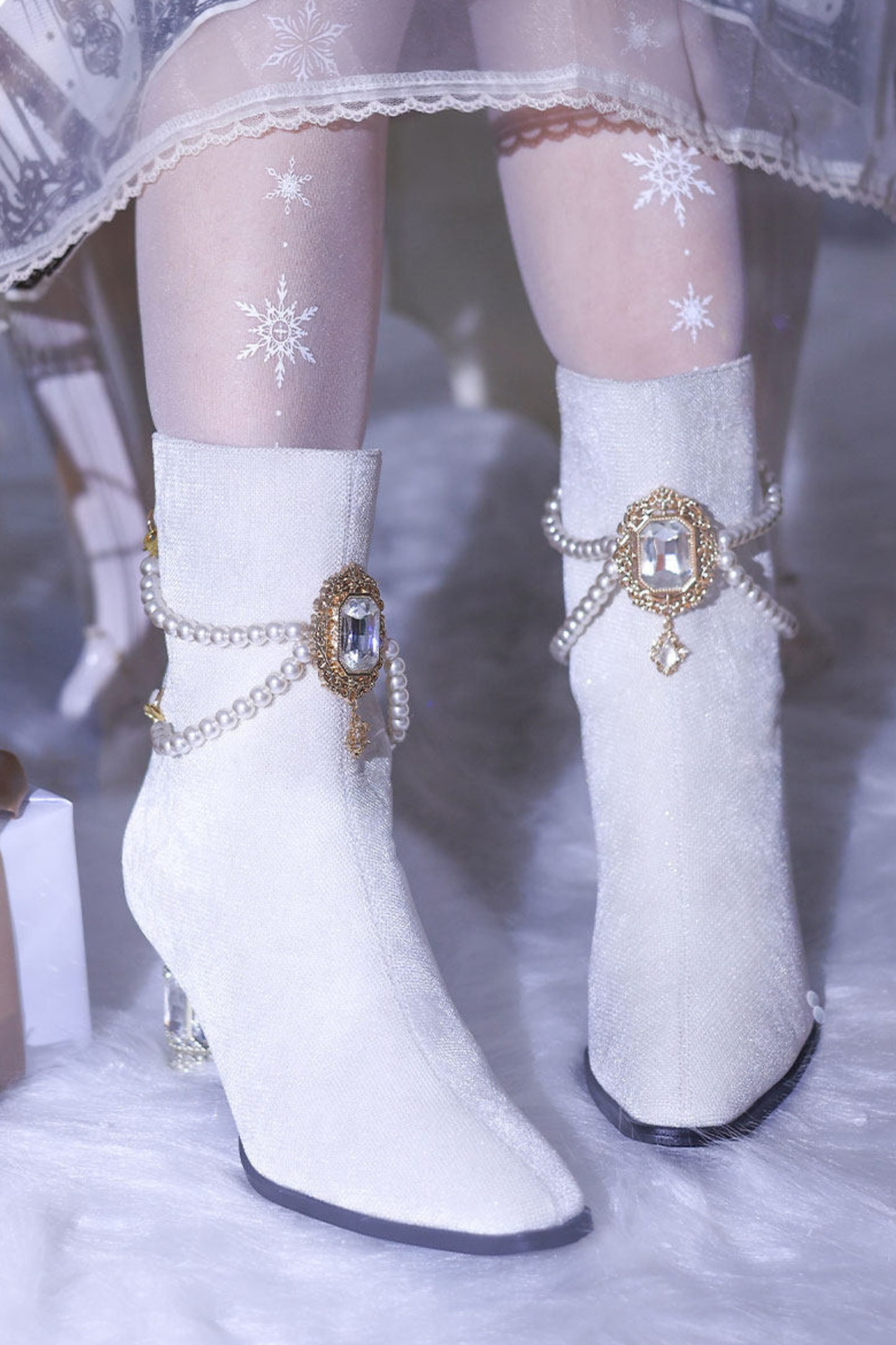 ジェムストーンボーロリータブーツ