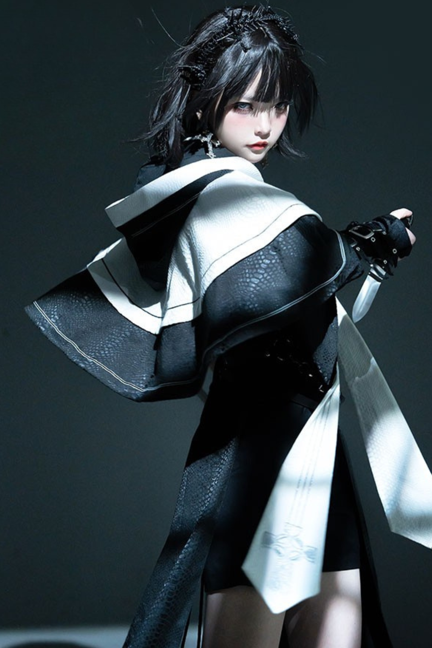 Gothic cape + shorts + long pants