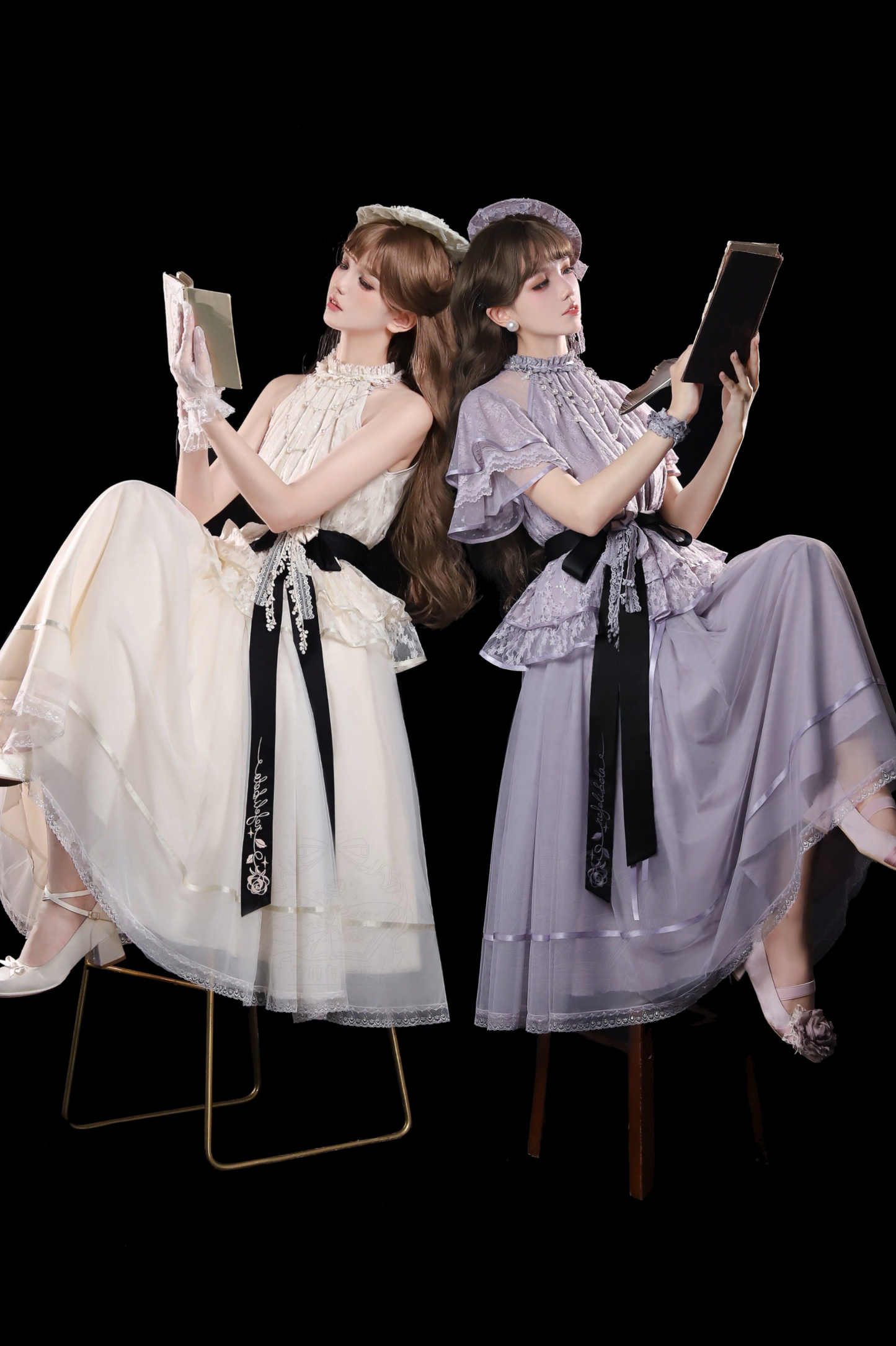 【4月5日予約締切】レトロエレガントインナー+トップス+スカート+アクセサリー