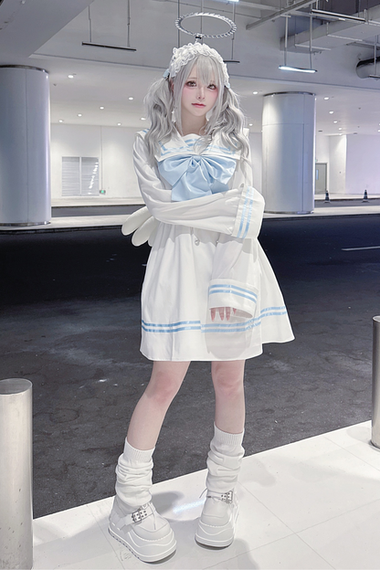 セーラー サブカルチャーワンピース+ビックリボン