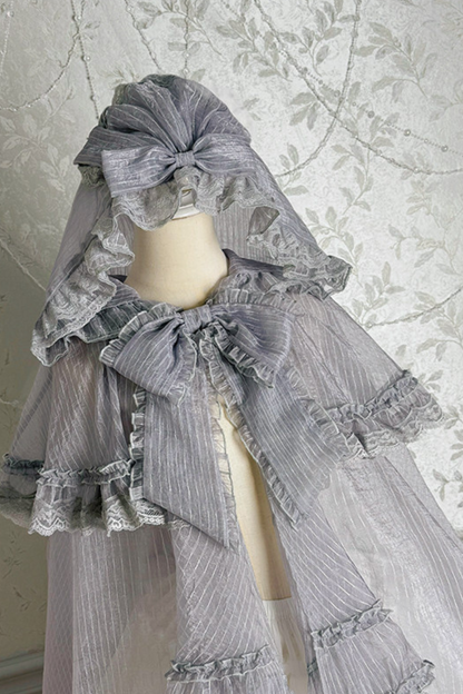 【4月3日予約締切】ファンタジーシアーフードロリータケープ