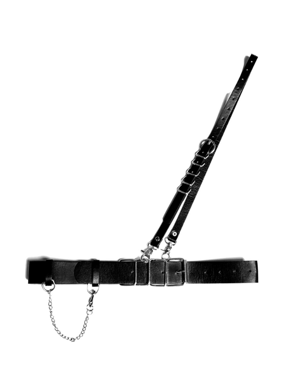 Military Uniform Metal Square Buckle Belt [Chain/Ring]