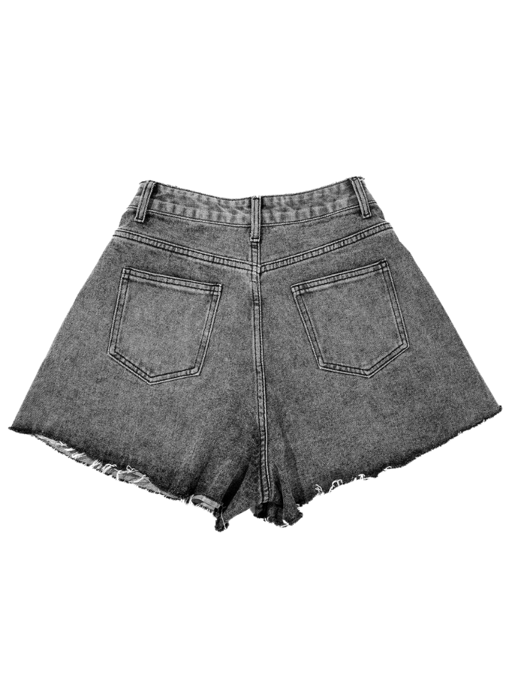 wide leg short denim