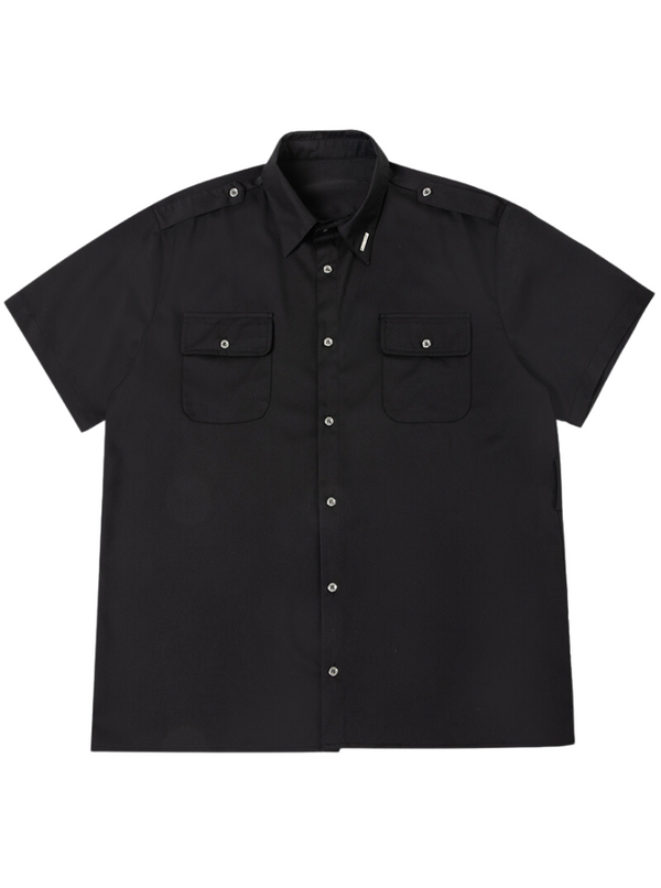 Cyberpunk military metal plate shirt