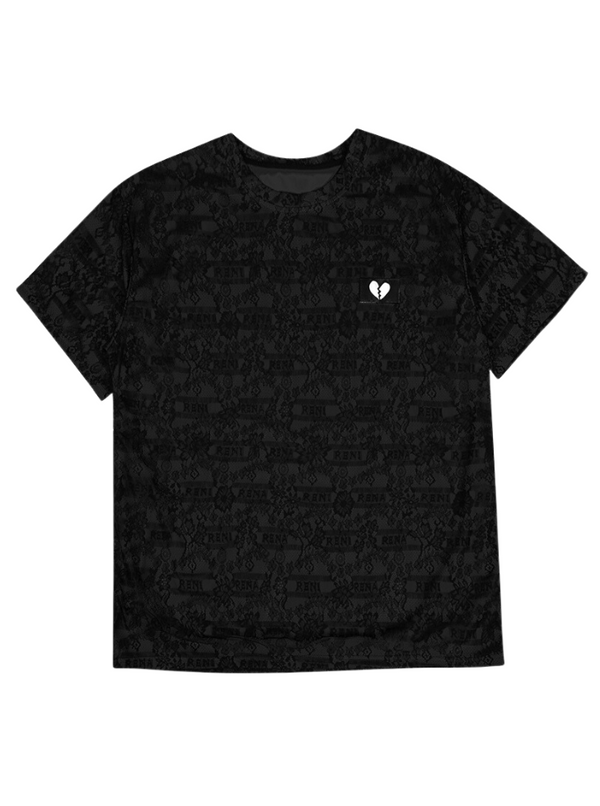 Cool Logo Lace Oversized Long T-shirt