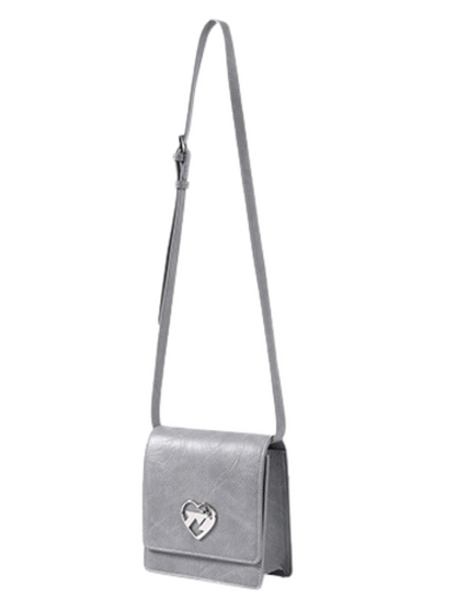 High End Metal Korean Style Flap Shoulder Bag