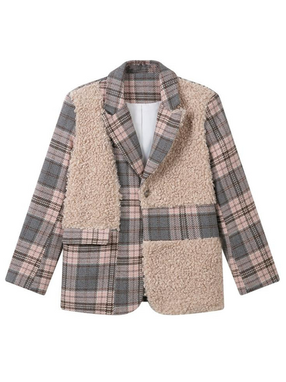 Boa Check Stitch Wool Jacket