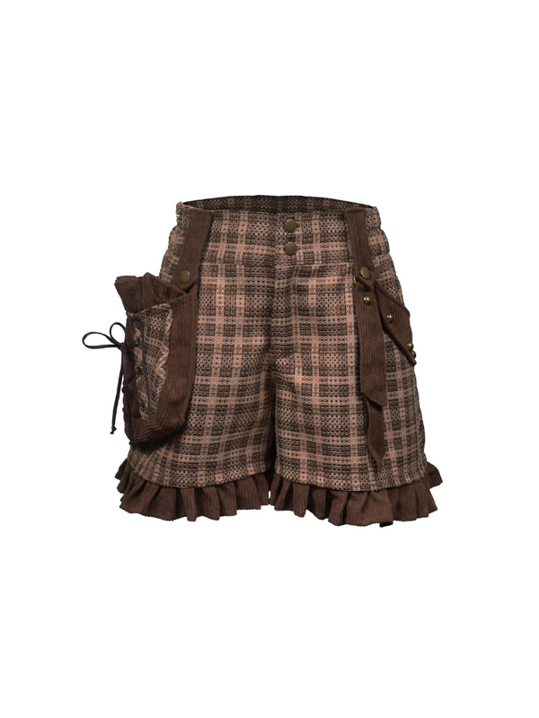 Steam Continental Brown Retro Shorts