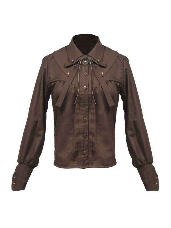 Dark brown retro shirt
