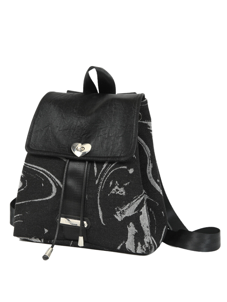 SAINT LAURENT ブラック 星柄リュック opium y2k SAINT LAURENT ブラック 星柄リュック opium y2k