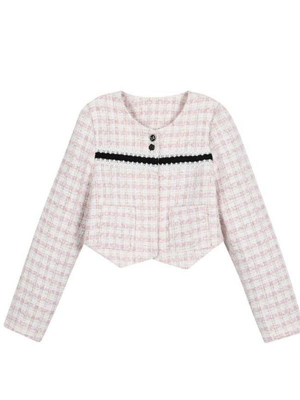 Tweed Short Jacket + Tweed Suspender Dress