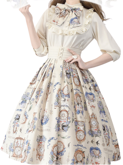 Eternal Echo Echo Eleegan Trochrasical Daily Lolita Print Shirt Suskart Setup