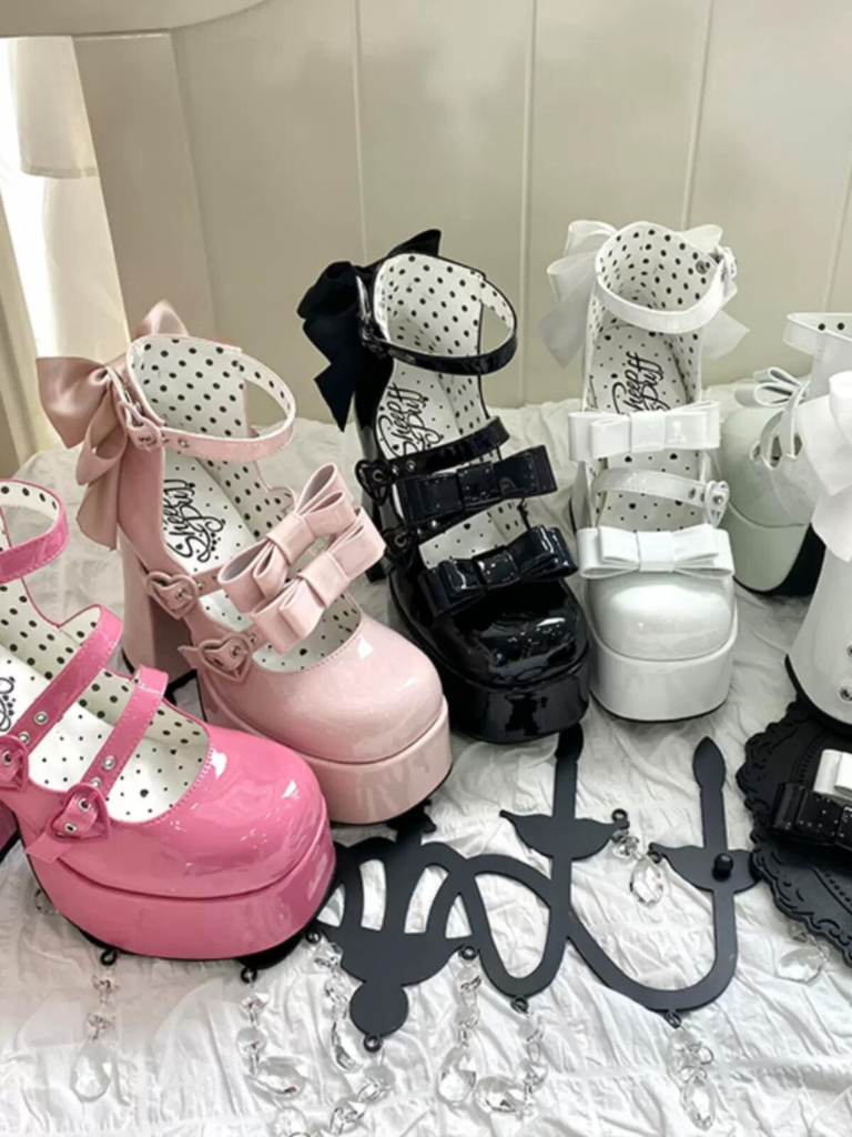 [预购截止日期 4 月 10 日] 芭比娃娃派对三团绵羊泡芙原创洛丽塔领带甜酷宝贝蝴蝶结