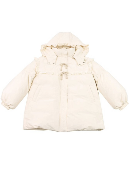 Milky Hood Down Jacket