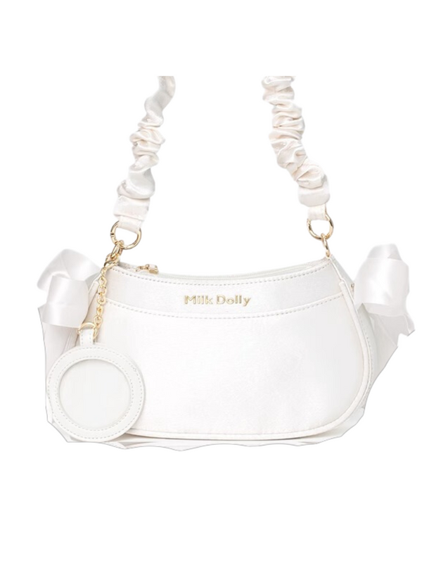 フローティングキャットサテンワンショルダーバッグ