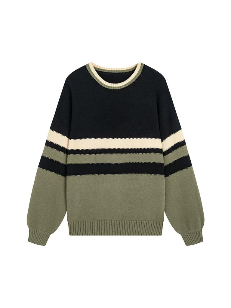 Contrast 2025 collar sweater