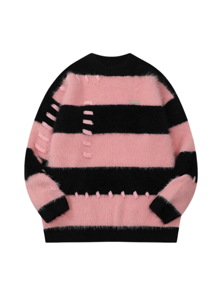 Striped colorblock shop sweater
