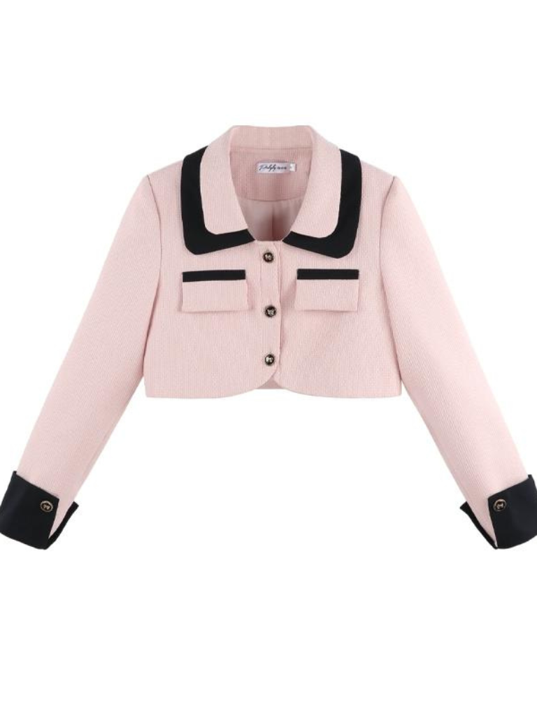 Pink French Chic Short Jacket + Suspender Dress