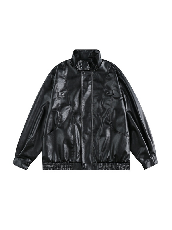 American Retro Street Leather Jacket