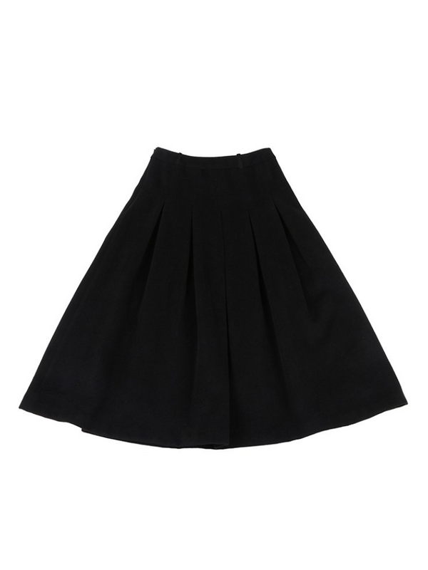 Retro Flared Line Pleated Skirt