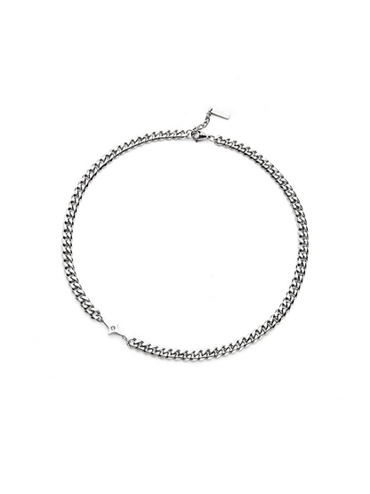 Cuba Silver Chain Necklace