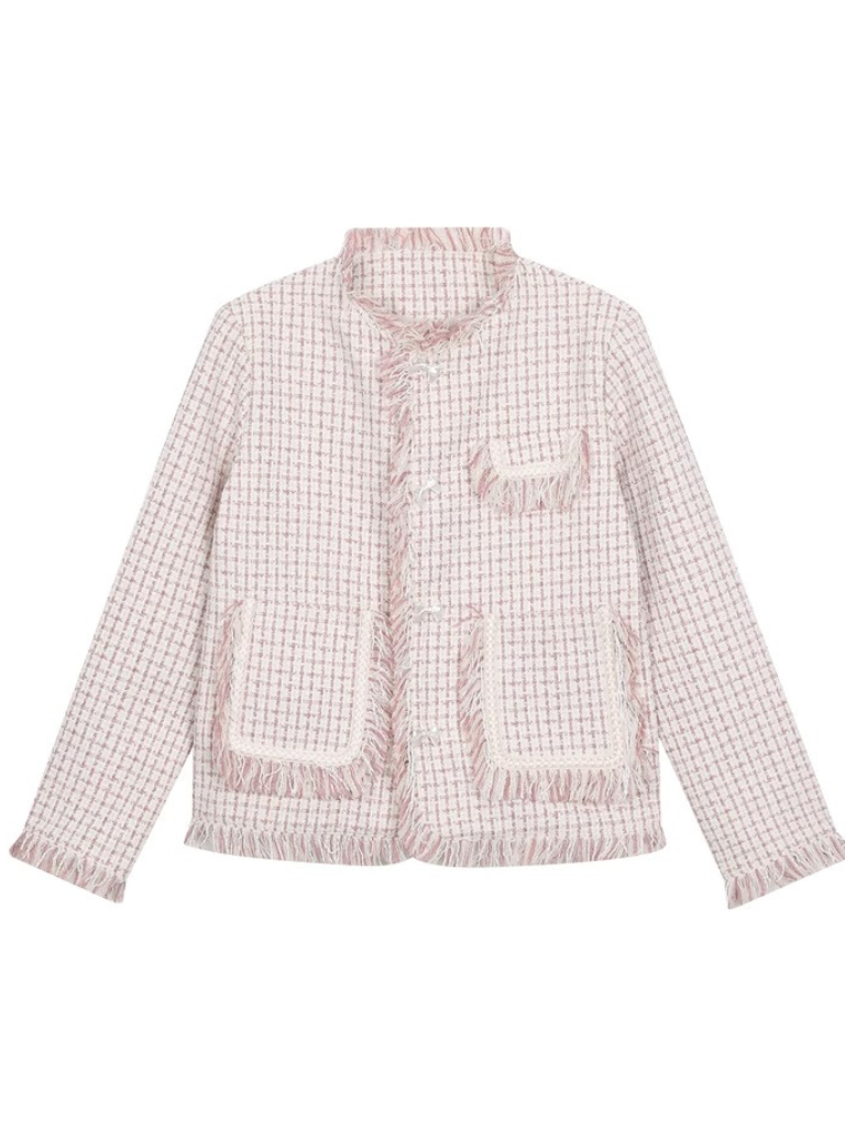 Mole Fragrance Tweed Fringe Jacket