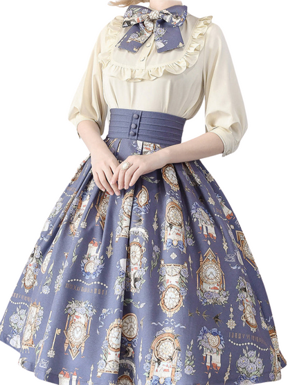 Eternal Echo Echo Eleegan Trochrasical Daily Lolita Print Shirt Suskart Setup