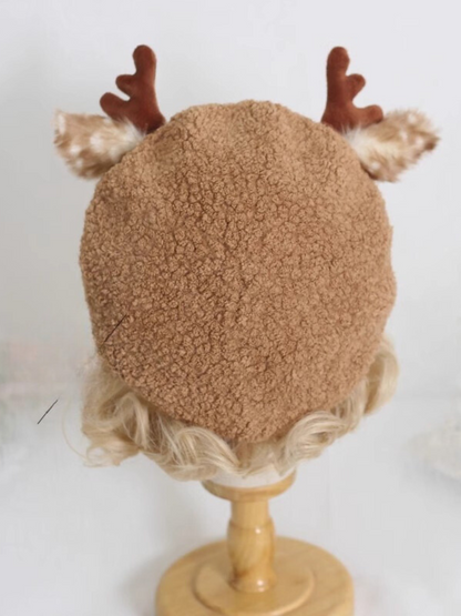 Christmas Reindeer Beret