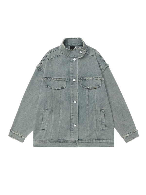Retro light blue denim jacket