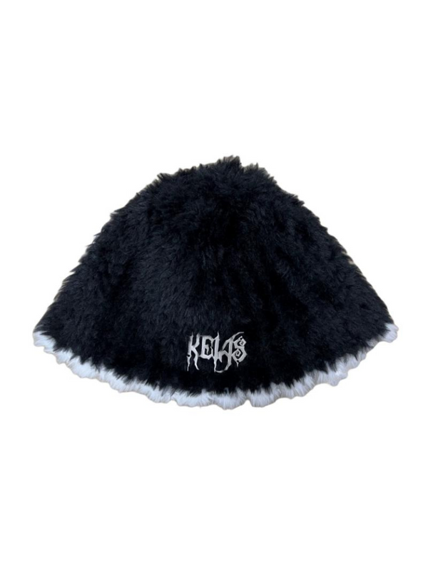 Fur Knit Fisherman Street Bucket Hat