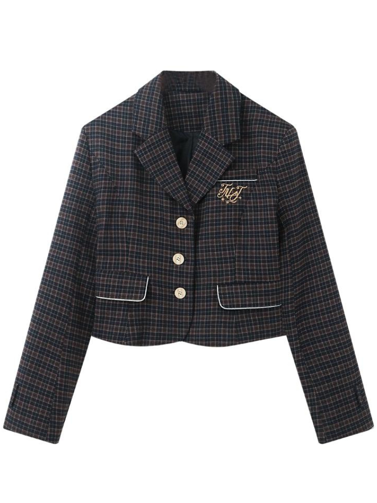 French Short College Style Jacket