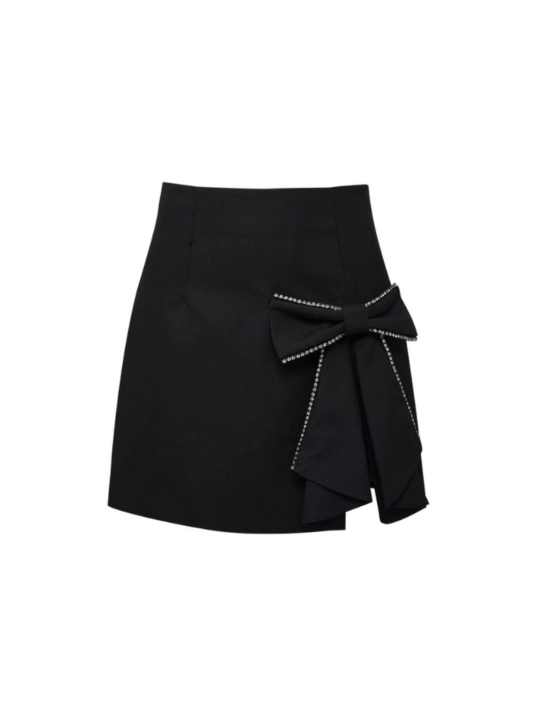 Diamond Ribbon Short Skirt