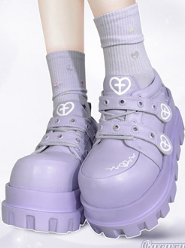 Punk Club Cross Macaroon Subculture Platform Shoes
