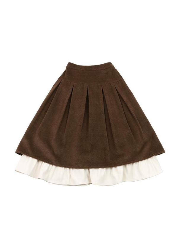 Layered Flared Midium Skirt