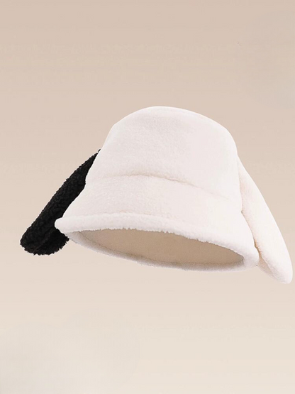 Monochrome Dog Bucket Hat