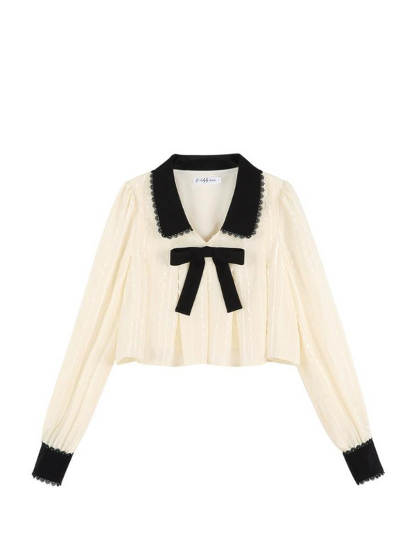 フレンチガーリーショートブラウス+スクラップフリルスカート