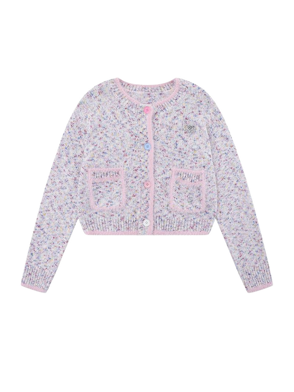 Korean Colorful Short Knit Cardigan
