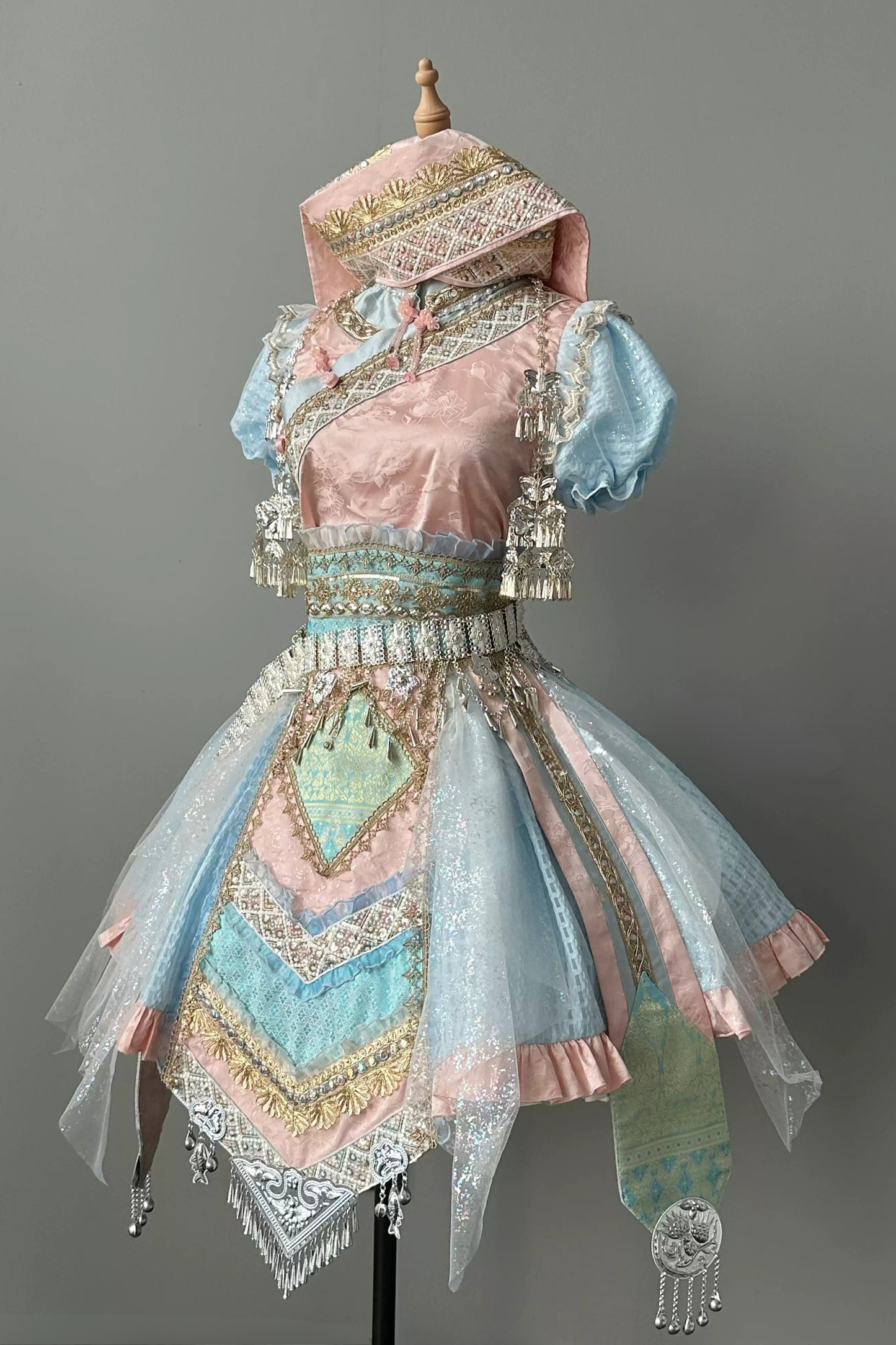 【12月16日予約締切】エスニックロリータツインコーデパフスリーブドレスセット＋ベルスリーブドレスセット