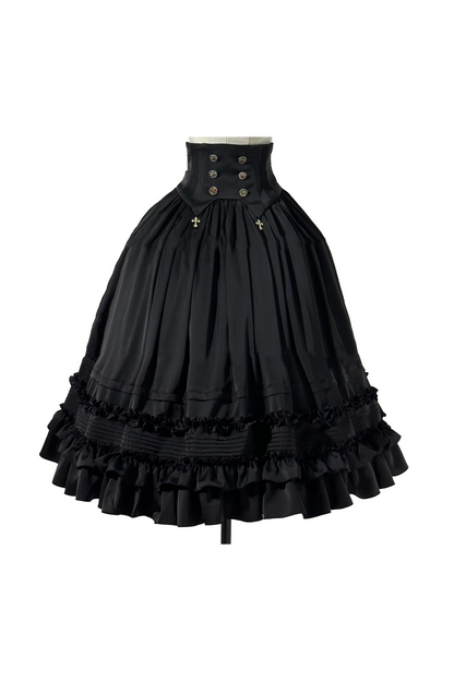 Classic Shirt + Frilled Retro Lolita Skirt