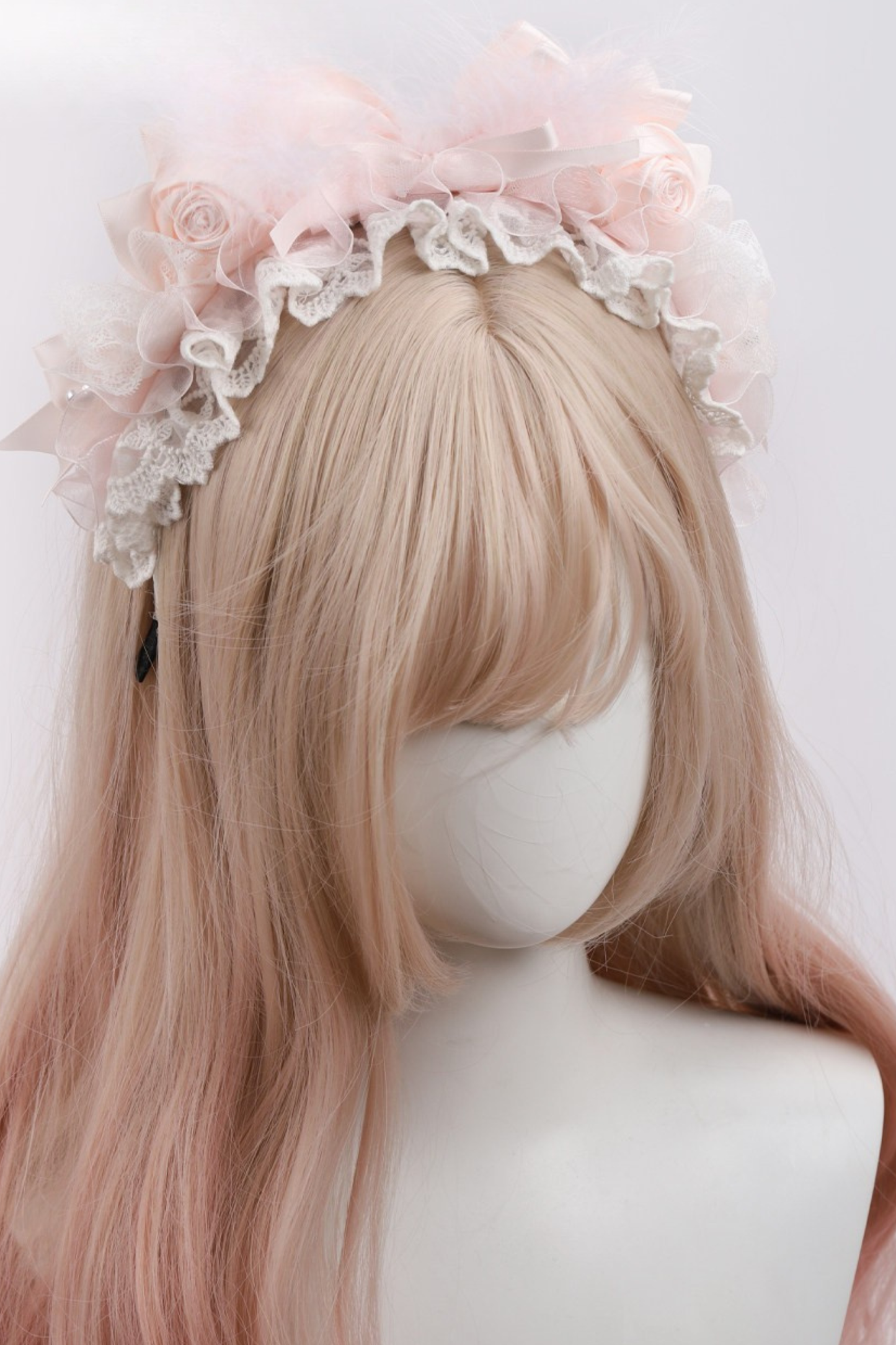 Milk Pink Lace Headband