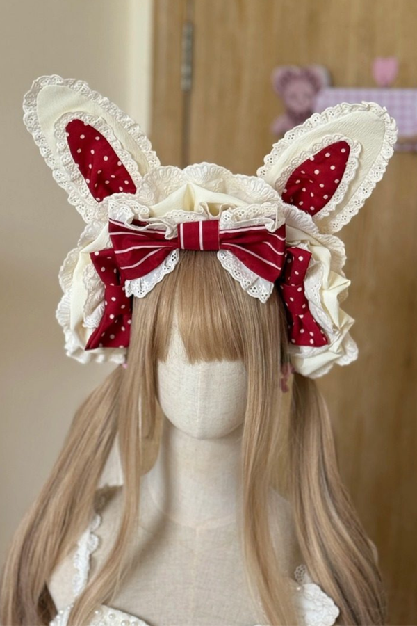 Dream Pastry Lolita Dress + Apron + Hairband + Sleeves + Bonnet