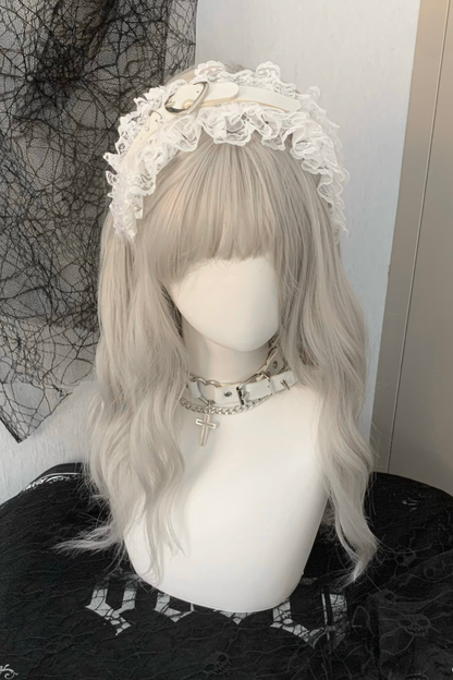 ラブレザーバックルレースヘッドバンド