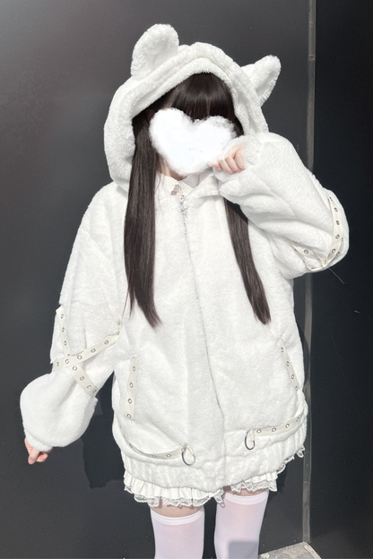 ナイトファー猫耳アウター