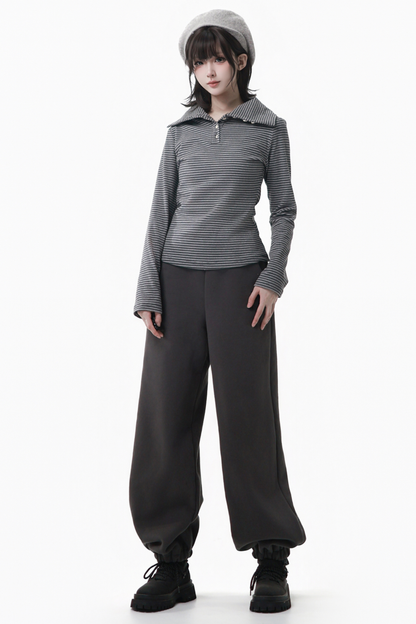 エンブロイダードスノーフレークサーマルパンツ