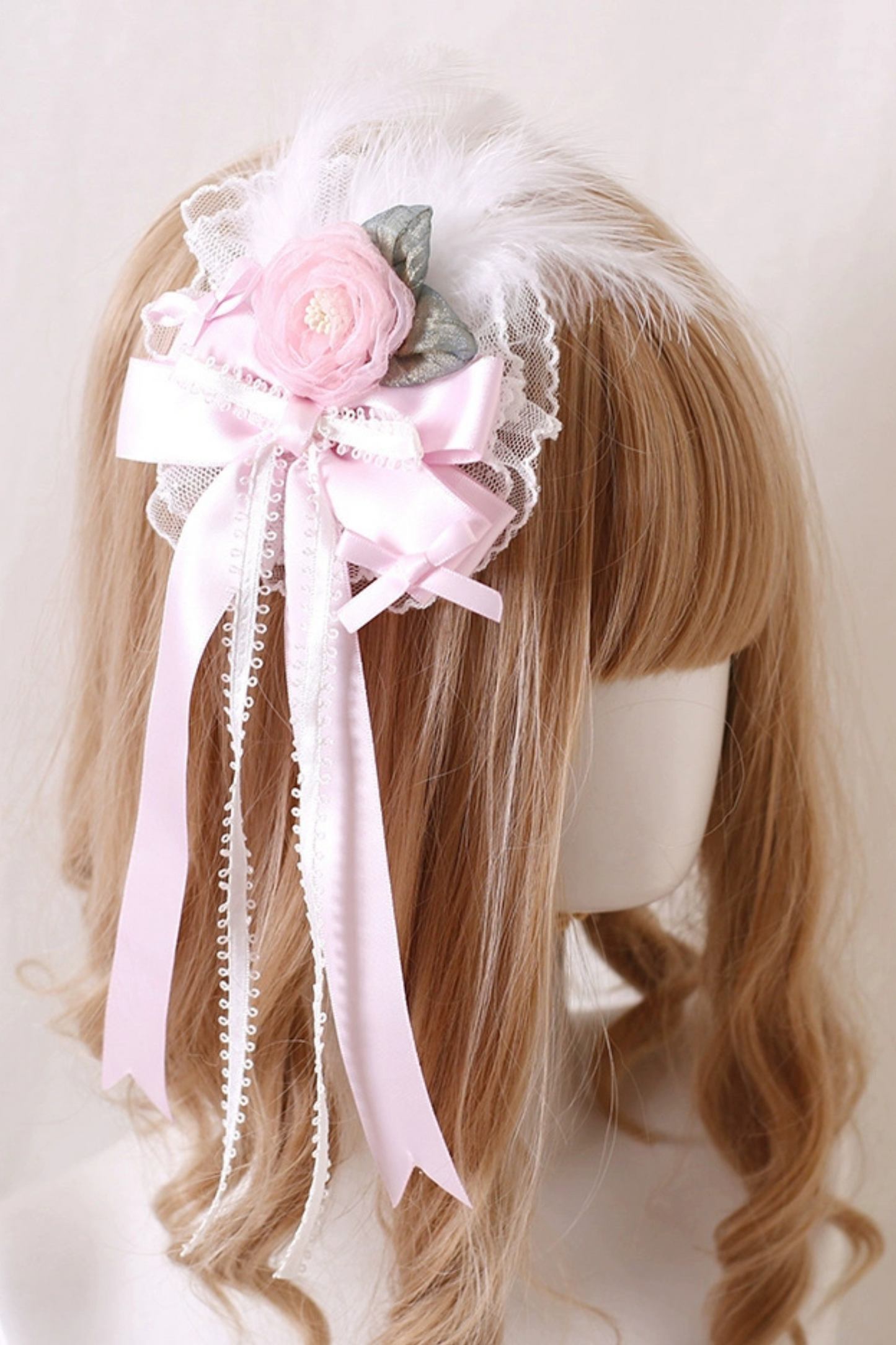 Pink Silk Satin Ballet Lolita Accessories