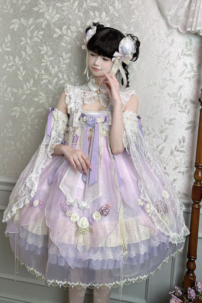 Fairy Floral China Tulle Ribbon Dress