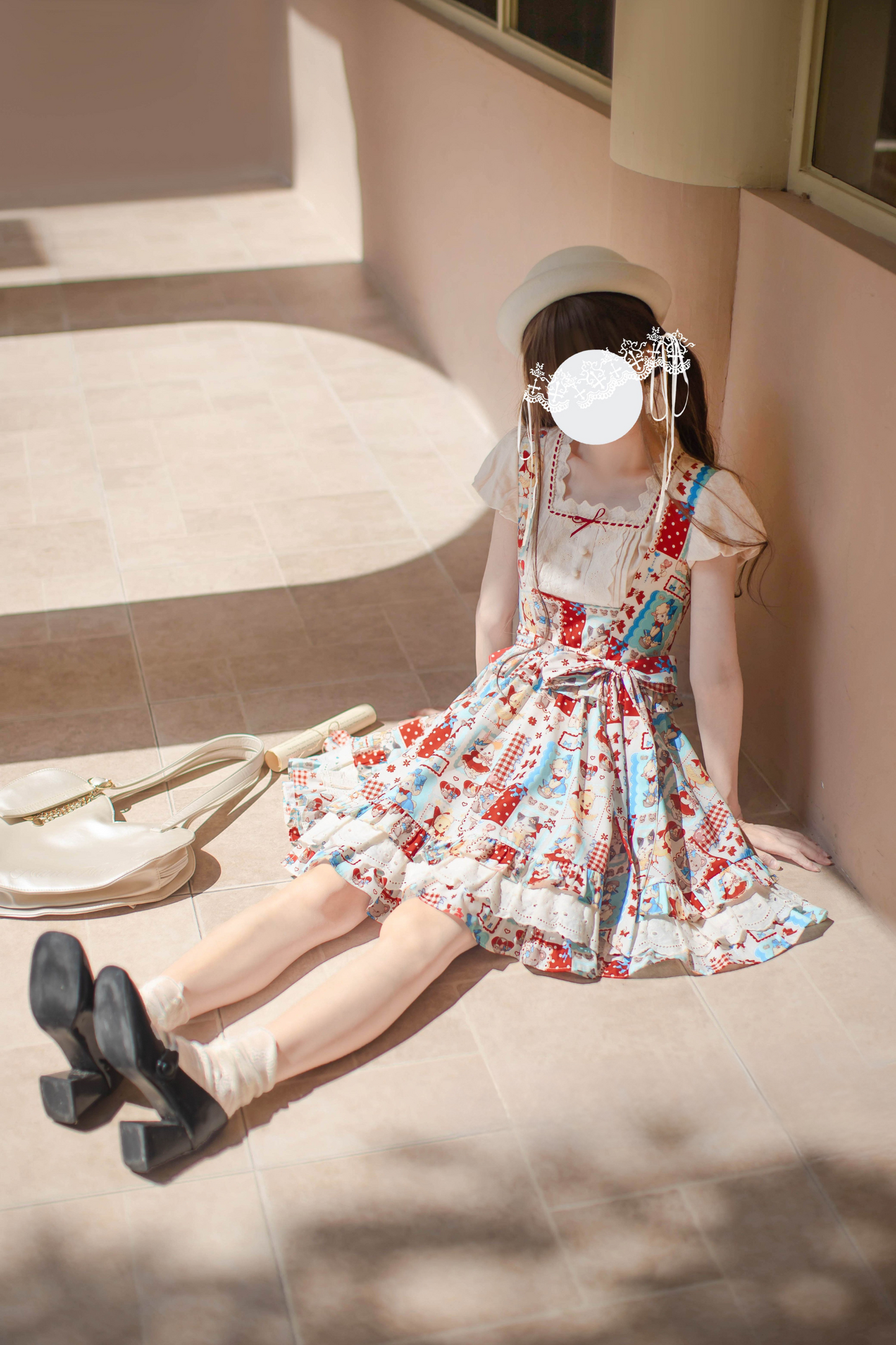 【予約商品】レトロポップベストスカート＋シャツ