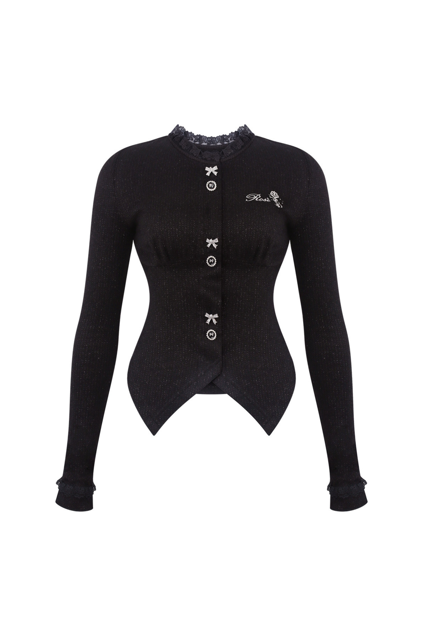 ダークスリムトップス+ショール+スカート