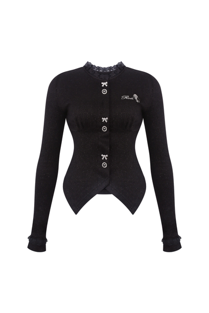 ダークスリムトップス+ショール+スカート